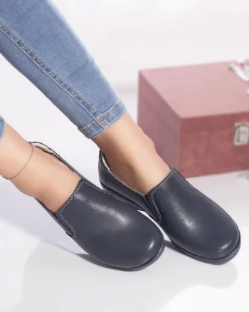 Pantofi casual ida piele naturala albastru