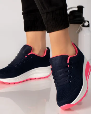 Adidasi dama albastru roz textil anastasy