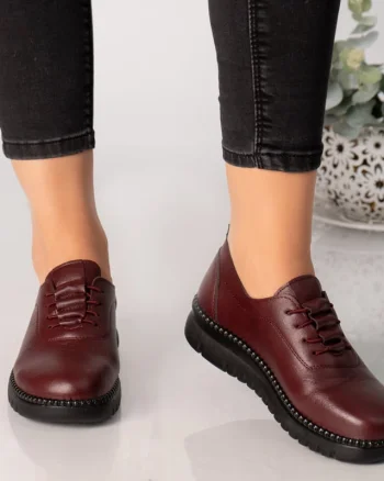 Pantofi dama rosii piele ecologica adina