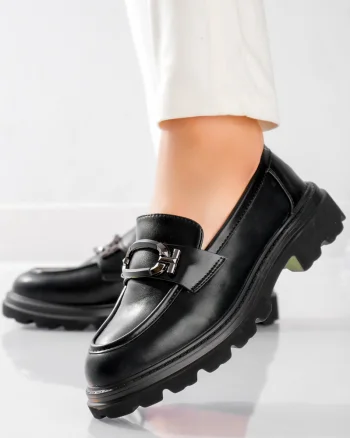 Pantofi dama casual Negri din Piele Ecologica Mirica