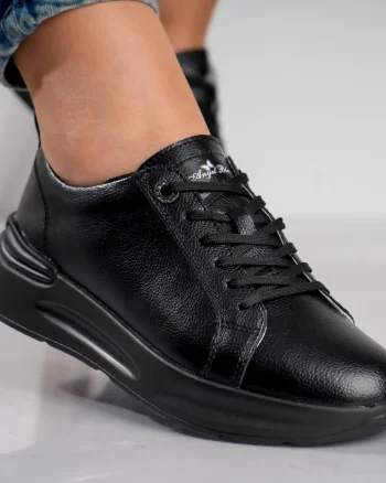 Pantofi dama sport Negri din Piele Naturala Edaro