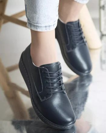 Pantofi casual tery navy piele naturala