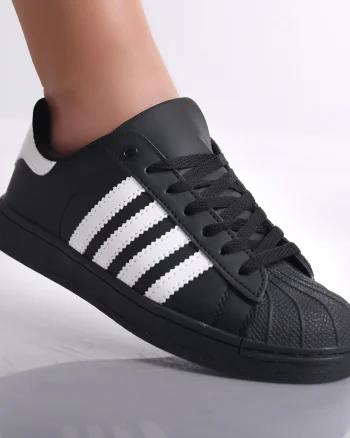 Sneakers dama Negri din Piele Ecologica Azalia