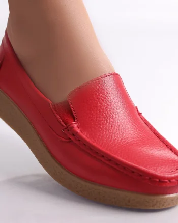 Pantofi dama casual Rosii piele naturala Danina