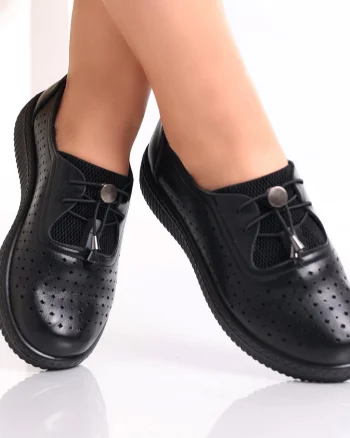 Pantofi dama casual Negri din Piele Ecologica Erica