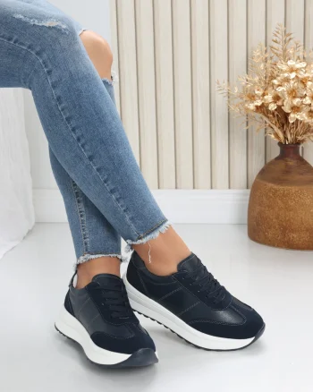 Pantofi dama casual Bluemarin din Piele Naturala Bella