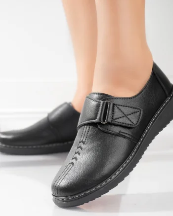 Pantofi dama casual Negri din Piele Ecologica Vodo