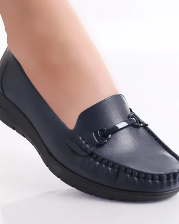 Pantofi dama casual Bleumarin din Piele Ecologica Enasa