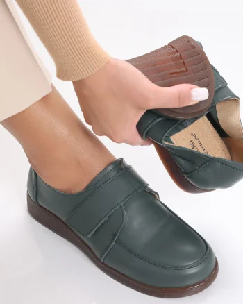 Pantofi dama casual Verzi din Piele Naturala Jarin