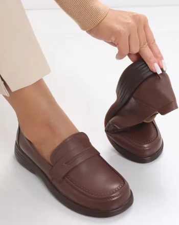 Pantofi dama casual Maro din Piele Naturala Sendiana