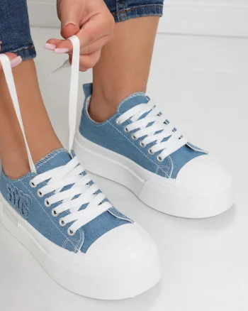 Sneakers dama blumarin din textil Carrie