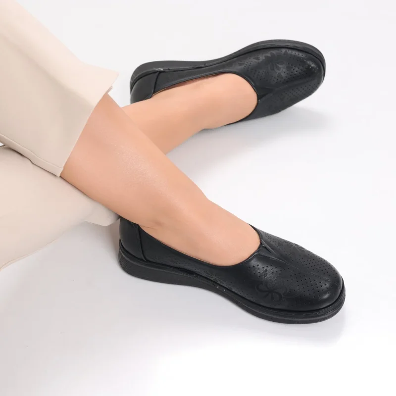 Pantofi dama casual Negri din Piele Ecologica Ilana