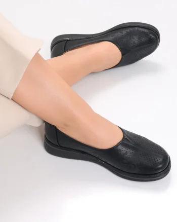 Pantofi dama casual Negri din Piele Ecologica Ilana