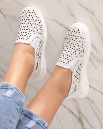 Pantofi dama casual Albi din Piele Naturala Lesara