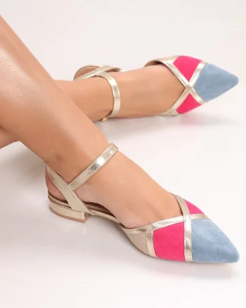 Pantofi dama Color2 din Piele Ecologica Intoarsa Vorea