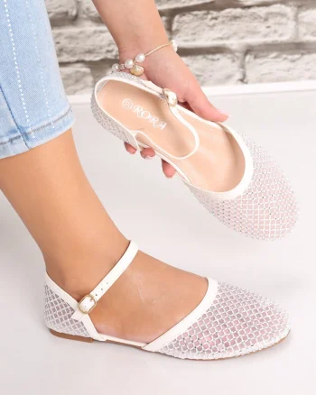 Sandale dama Albe din Textil Safya