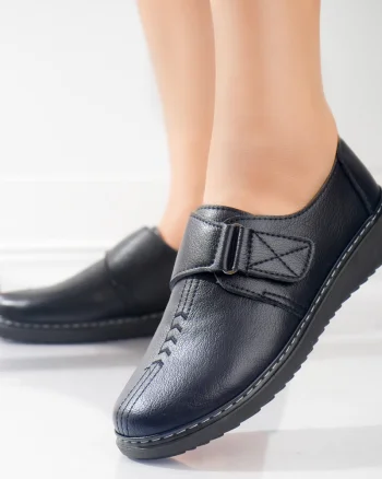 Pantofi dama casual Bleumarin din Piele Ecologica Vodo