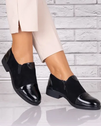 Pantofi dama casual Negri piele ecologica Manise