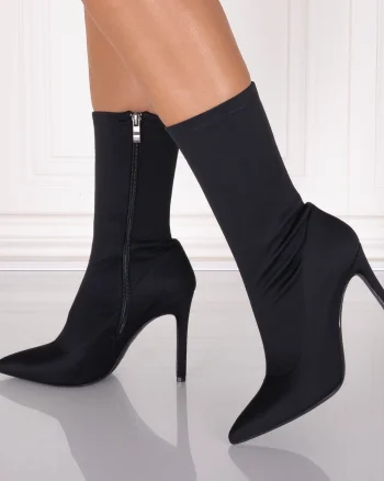 Botine dama Negre din Texti/neopren Maribia