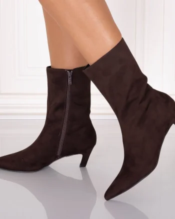 Botine dama Maro din Piele Ecologica Intoarsa Loretta