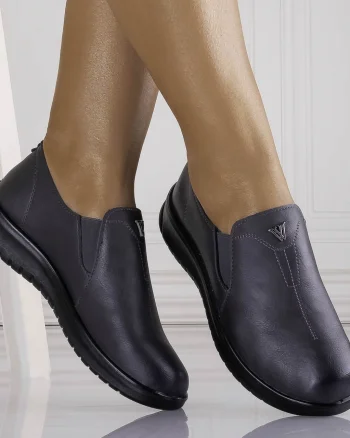 Pantofi dama casual Gri din piele ecologica roy