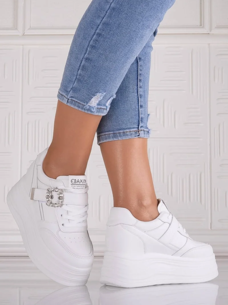 Sneakers dama cu platforma Albi din Piele Ecologica Alorna