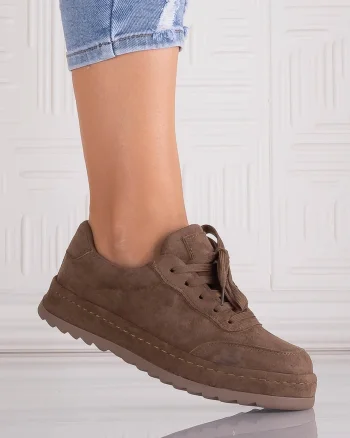 Sneakers dama Maro din Piele Ecologica Intoarsa Daliva