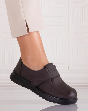 Pantofi dama Casual Maro din Piele Ecologica Nedira