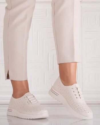 Pantofi dama Casual Bej din Piele Ecologica Noida