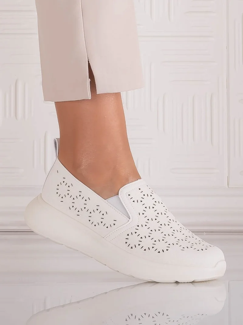 Pantofi dama Casual Bej din Piele Ecologica Irinea