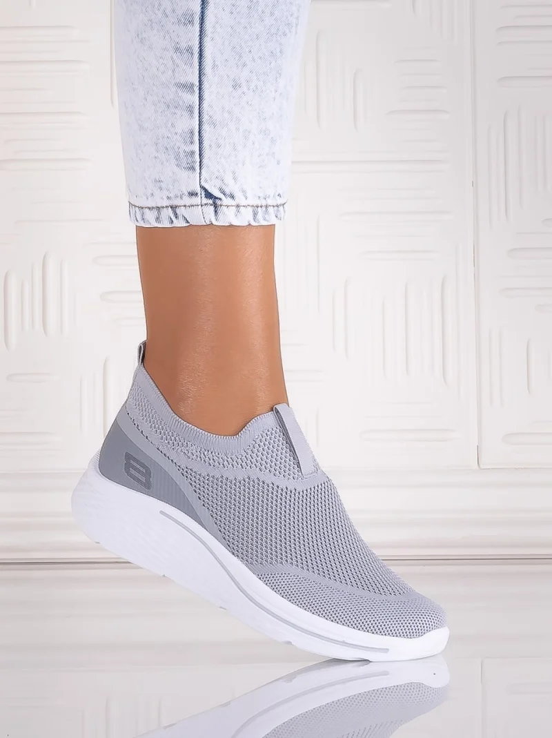 Pantofi dama sport Gri din Textil Jenda