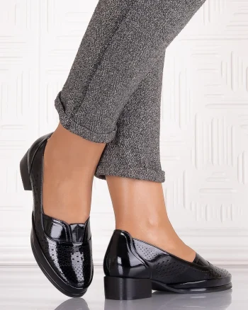 Pantofi casual Negrii dama din Piele Ecologica Cosica