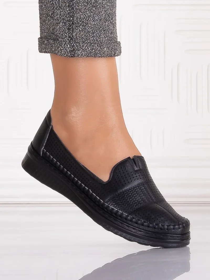 Pantofi casual Negrii dama din Piele Ecologica Arsene