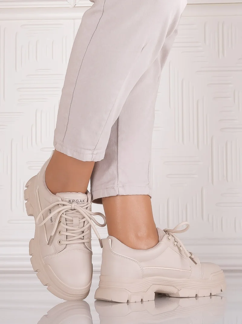 Pantofi casual Bej dama din Piele Ecologica Astoia