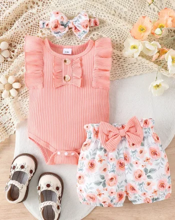 Set 3 piese Sharla Pink