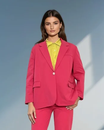 Sacou oversized damă ciclam - Unica (XL-3XL)