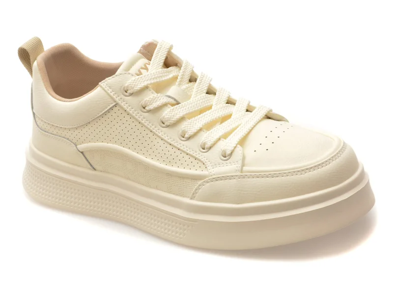 Pantofi sport GRYXX albi, 9253, din piele naturala