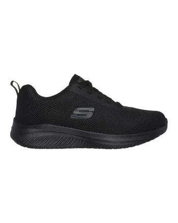 Pantofi sport din plasa Ultra Flex 3.0 - Jinie cu branturi cu spuma de memorie, Negru