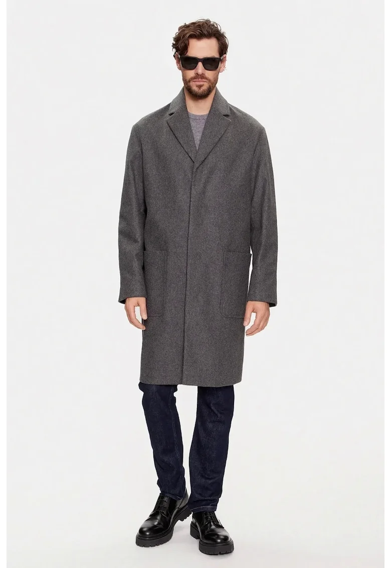 Palton de lana  K10K111745, Gri