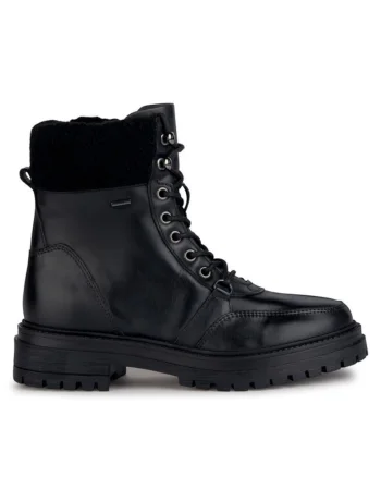 Botine dama,  30256995337, Piele naturala, Negru