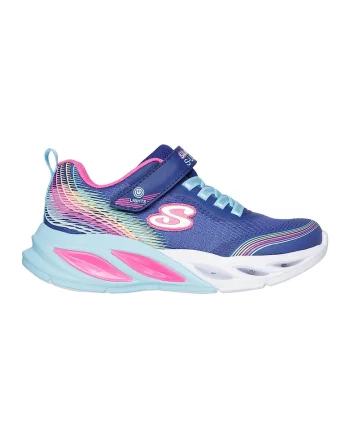 Pantofi sport cu LED Cosmic Glow- Rainbow Beam, Albastru royal