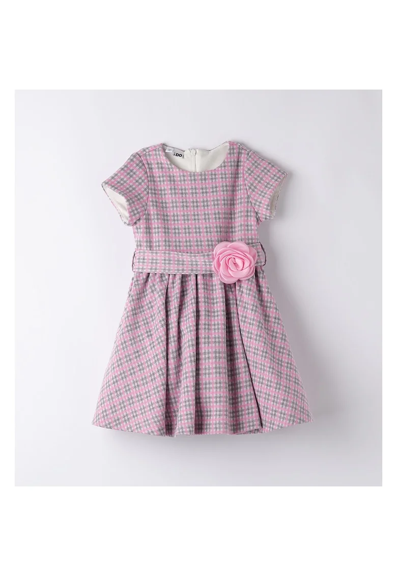Rochie cu imprimeu carouri pentru fete,  4.A571