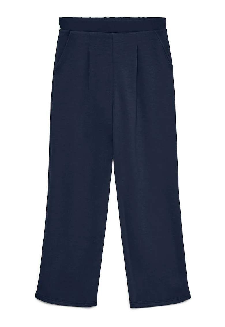 Pantaloni dama,  bleumarin, 50% viscoza, 45% poliester