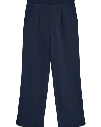 Pantaloni dama,  bleumarin, 50% viscoza, 45% poliester