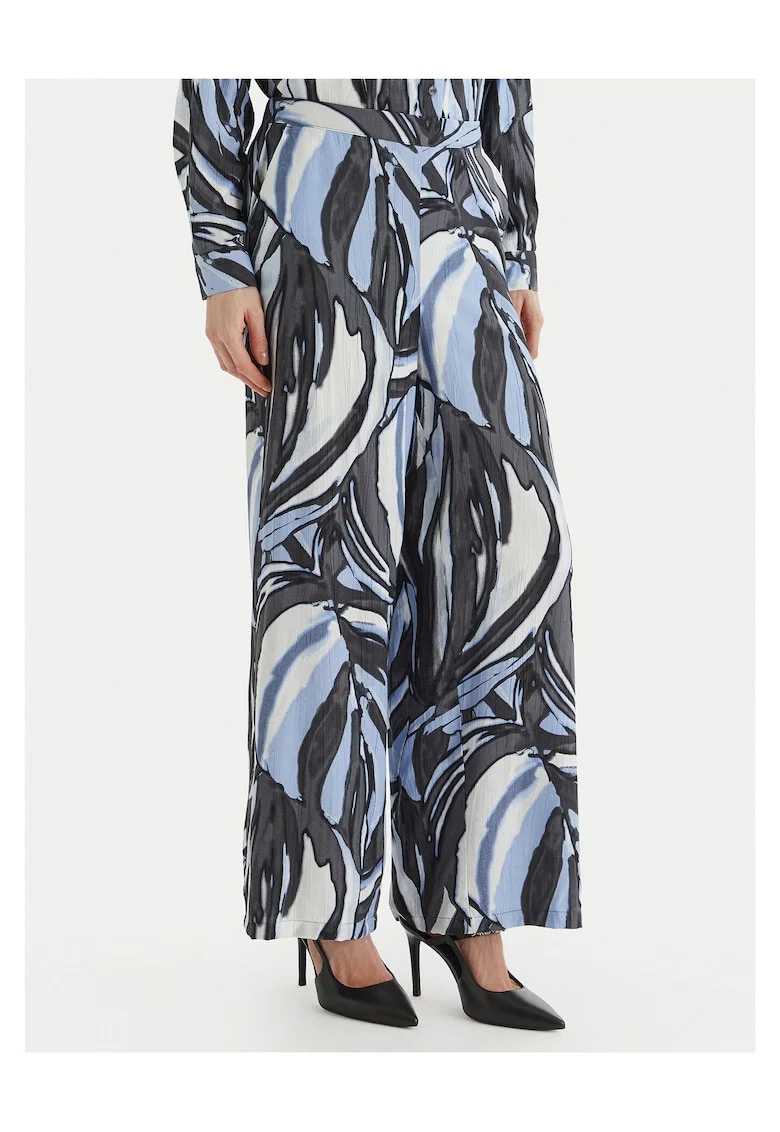 Pantaloni dama,  Albastru, viscoza