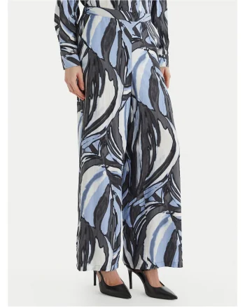 Pantaloni dama,  Albastru, viscoza