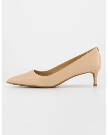Pantofi uni cu toc kitten, Bej