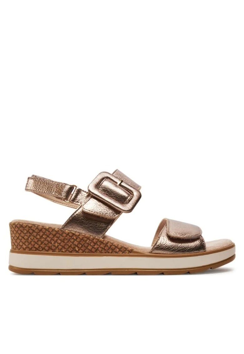 Sandale dama,  Piele naturala, Maro, Maro