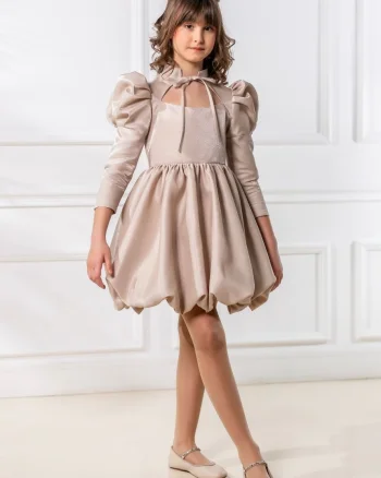 Rochie nude eleganta pentru fete - Rita
