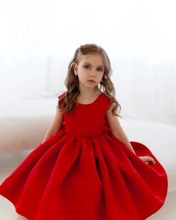 Rochie bleu eleganta din tafta pentru fete - Georgia